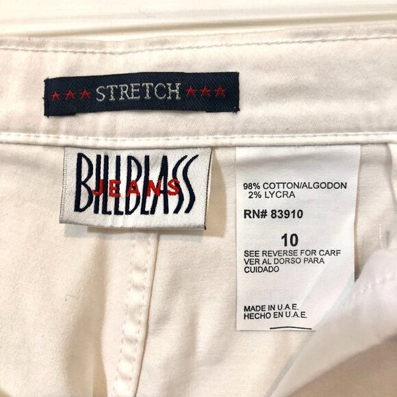 Ivory Bill Blass cropped stretch jeans-style pants - Picture 2 of 4